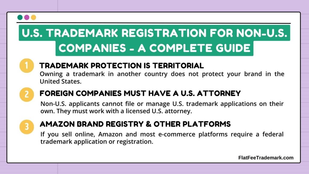 U.S. Trademark Registration for Non-U.S. Companies - a complete guide